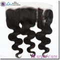 High Quality 100% Cambodian Human Hair Body Wave Bleached Knots Ear To Ear Lace Frontal 13*4 With Baby Hair